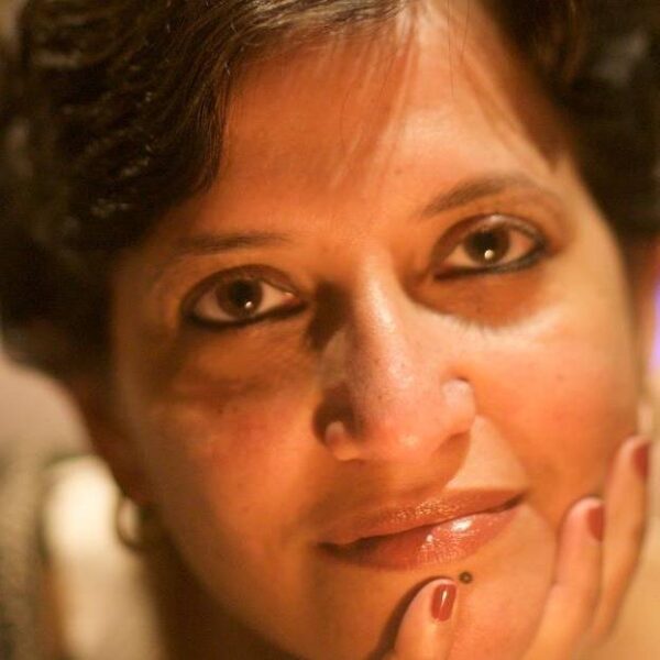 Sramana Mitra's smiling face.